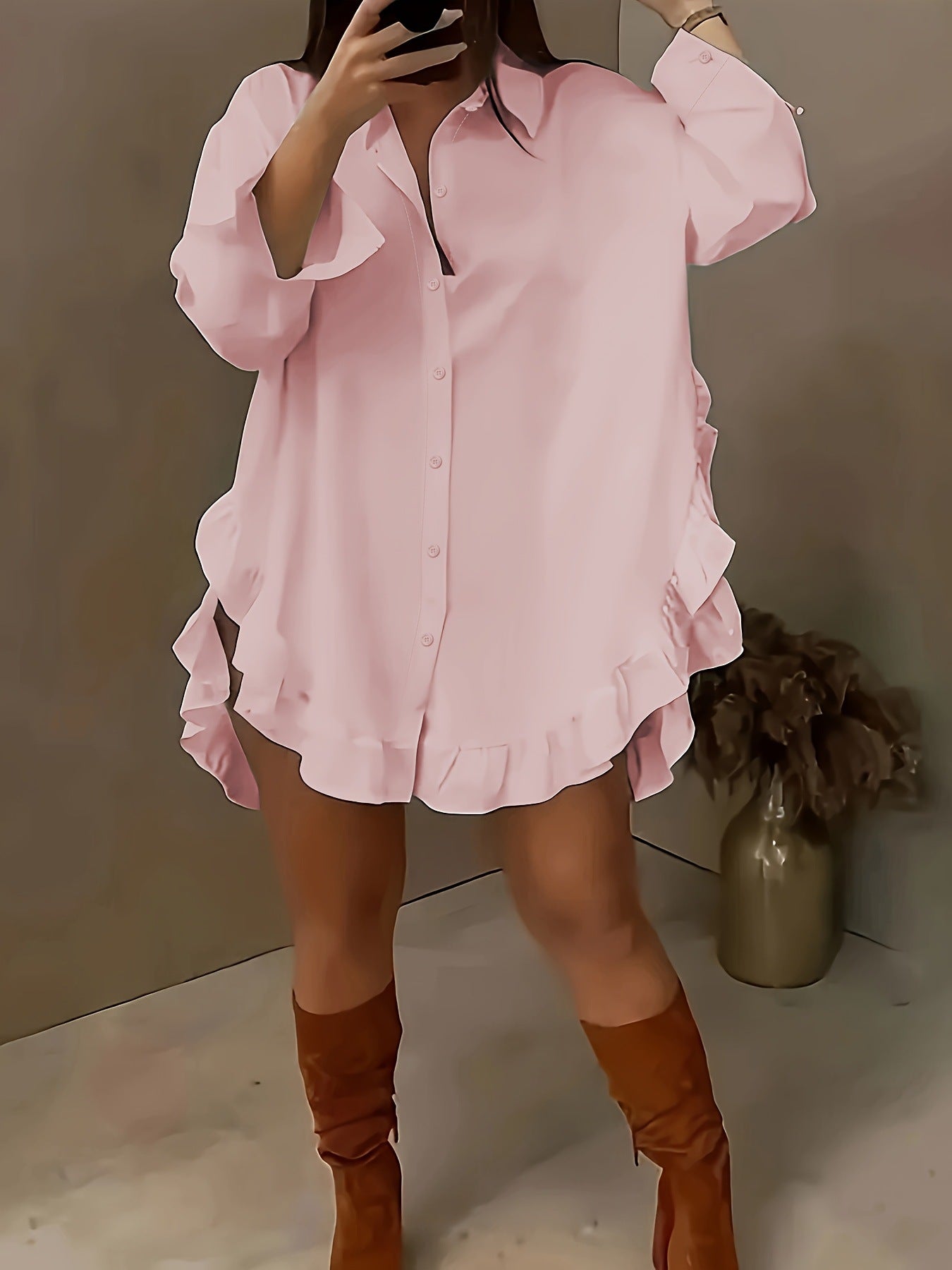 Wickelkleid mit Rüschen für Damen in Übergröße von berg-feldt