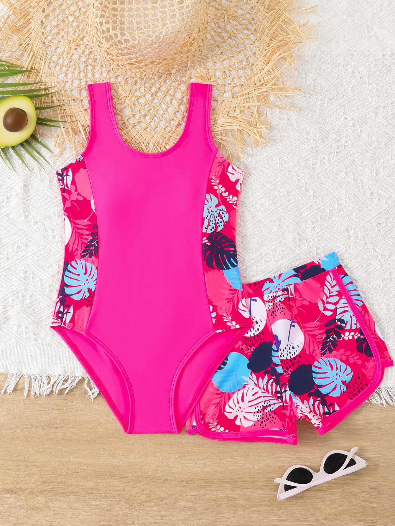 Maillot de bain à fleurs et short confortable berg-feldt pour femme