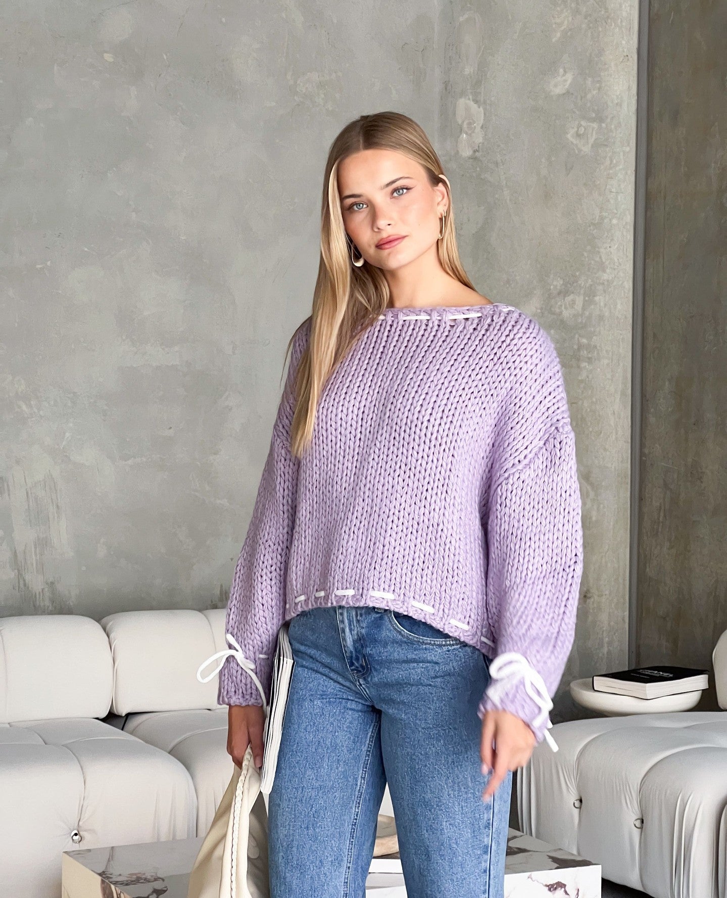 Pull grosse maille femme Berg-feldt