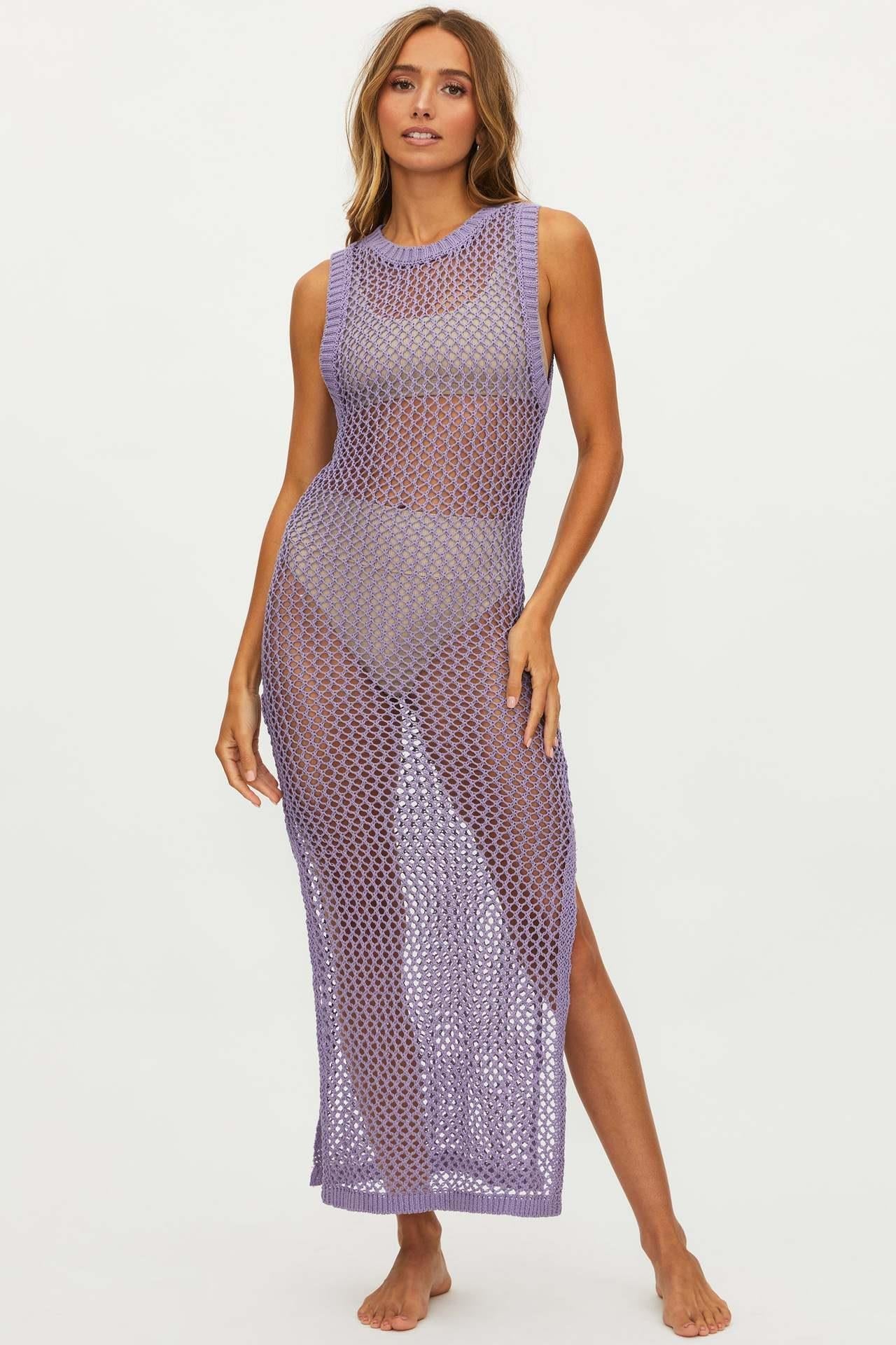 Robe de plage de grossesse par berg-feldt en maille ajourée