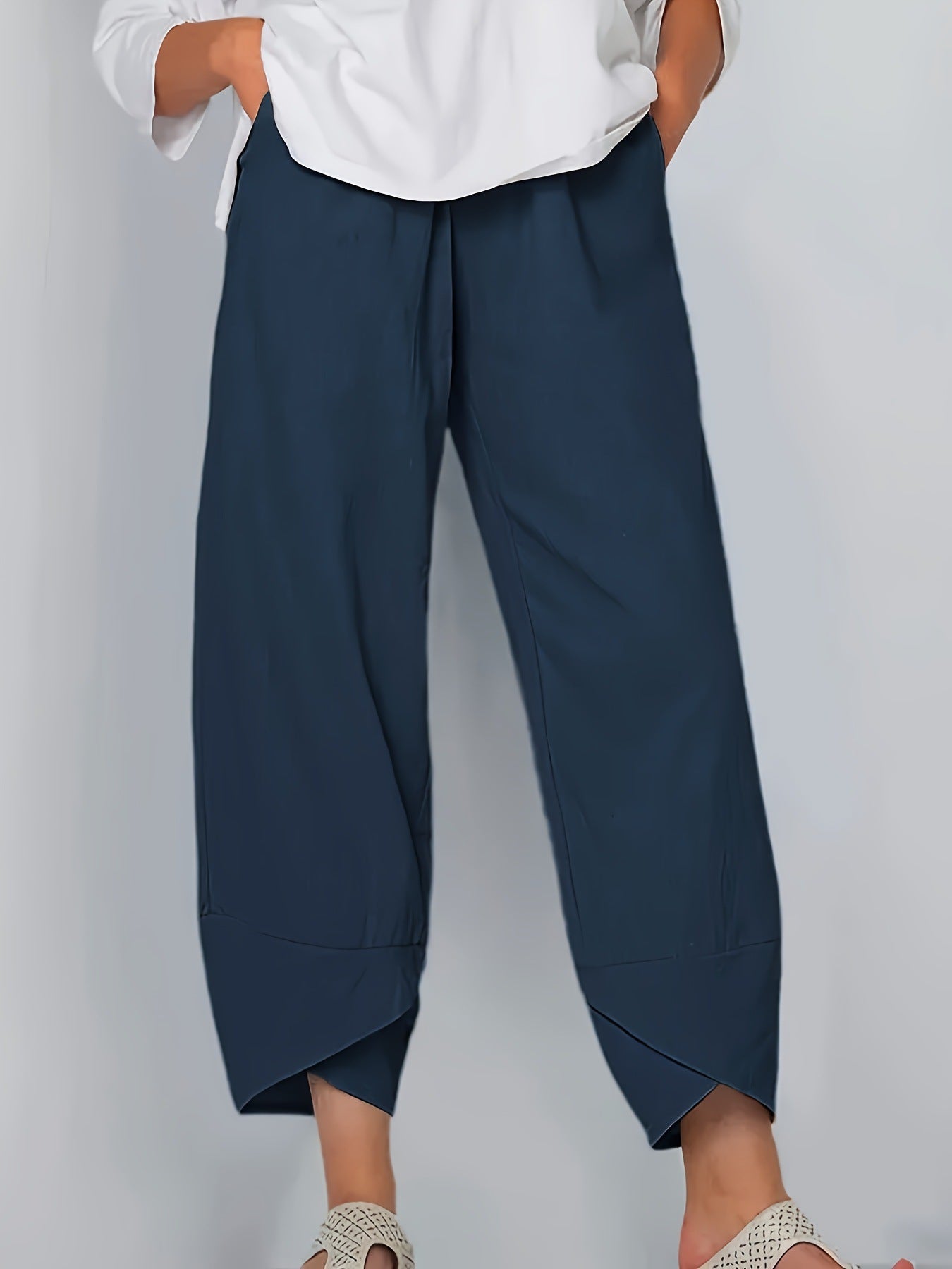 Women's Relaxed Fit Cropped Wide-Leg Pants berg-feldt