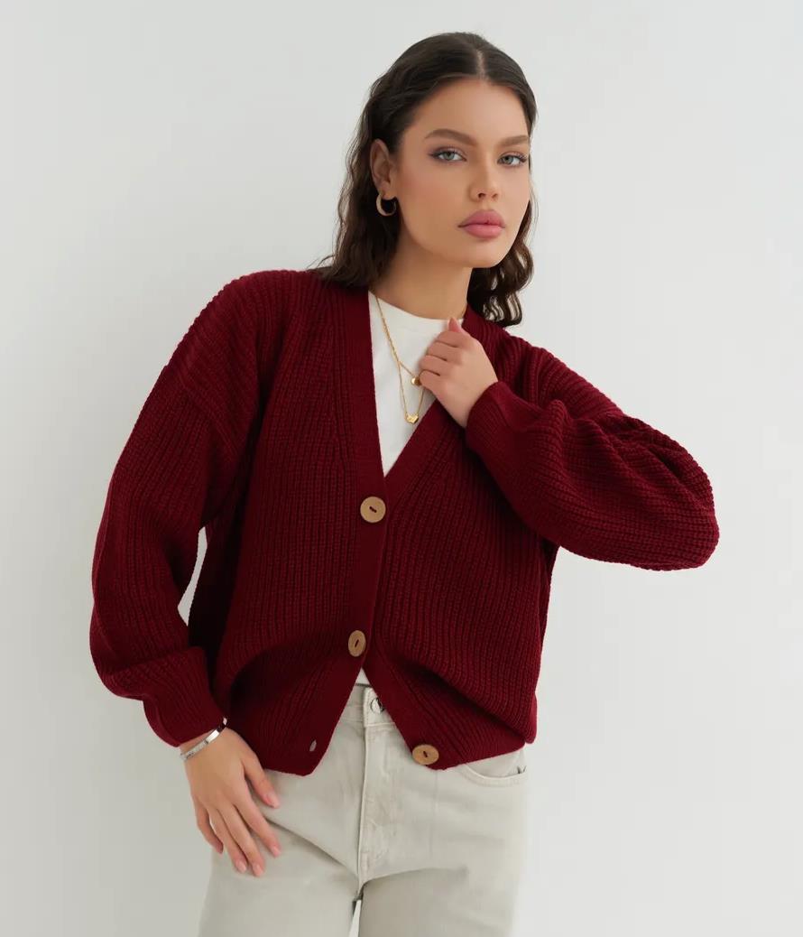 Cardigan en tricot décontracté pour femme Berg-Feldt