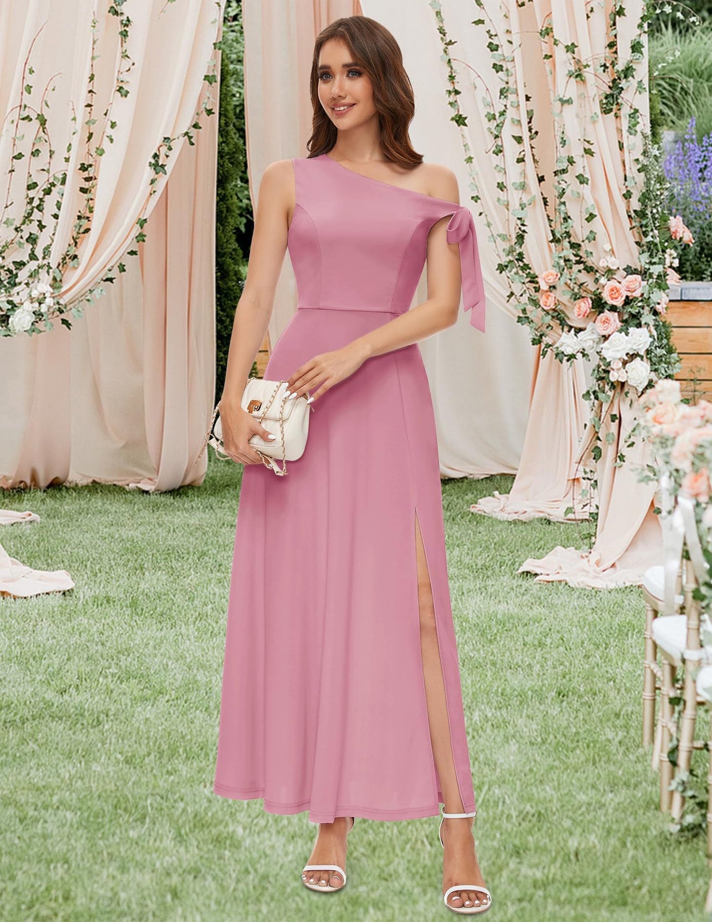 Asymmetrisches Abendkleid mit Schleife von berg-feldt