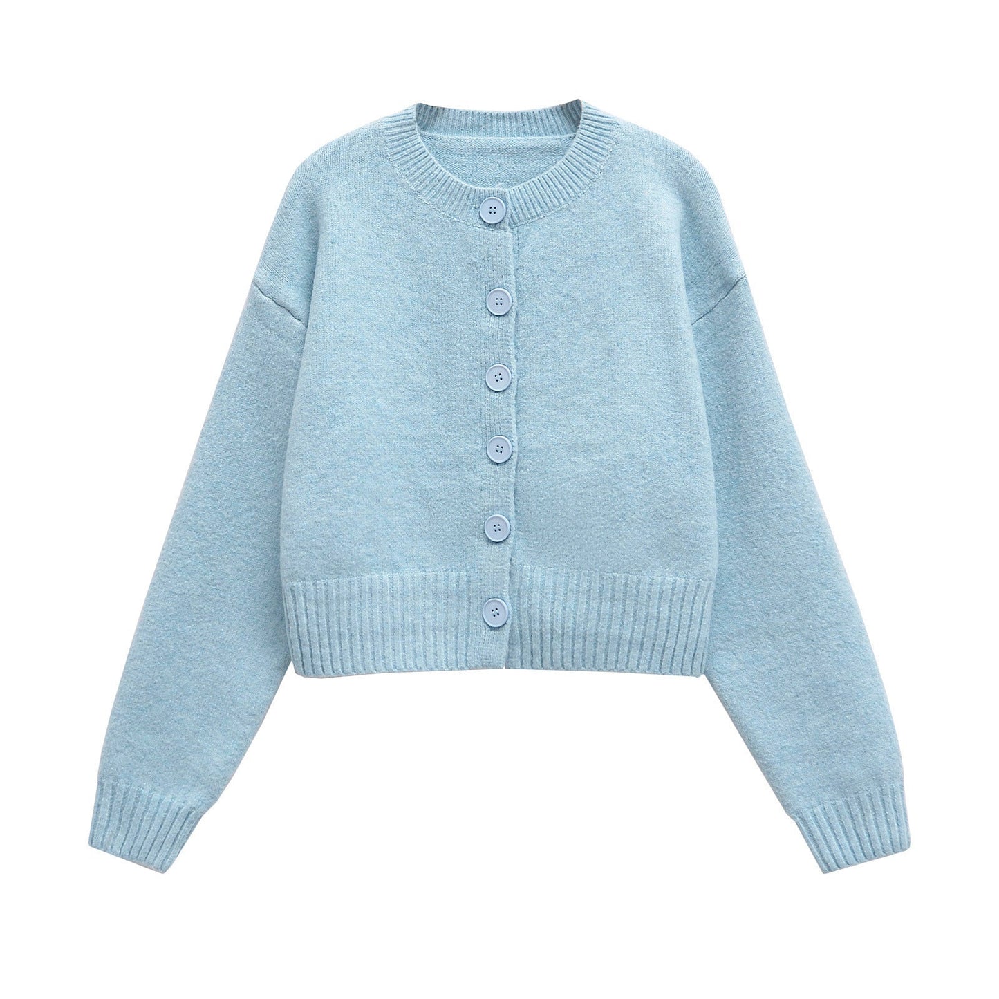 Women's Short Cozy Cardigan with Button Closure by berg-feldt
