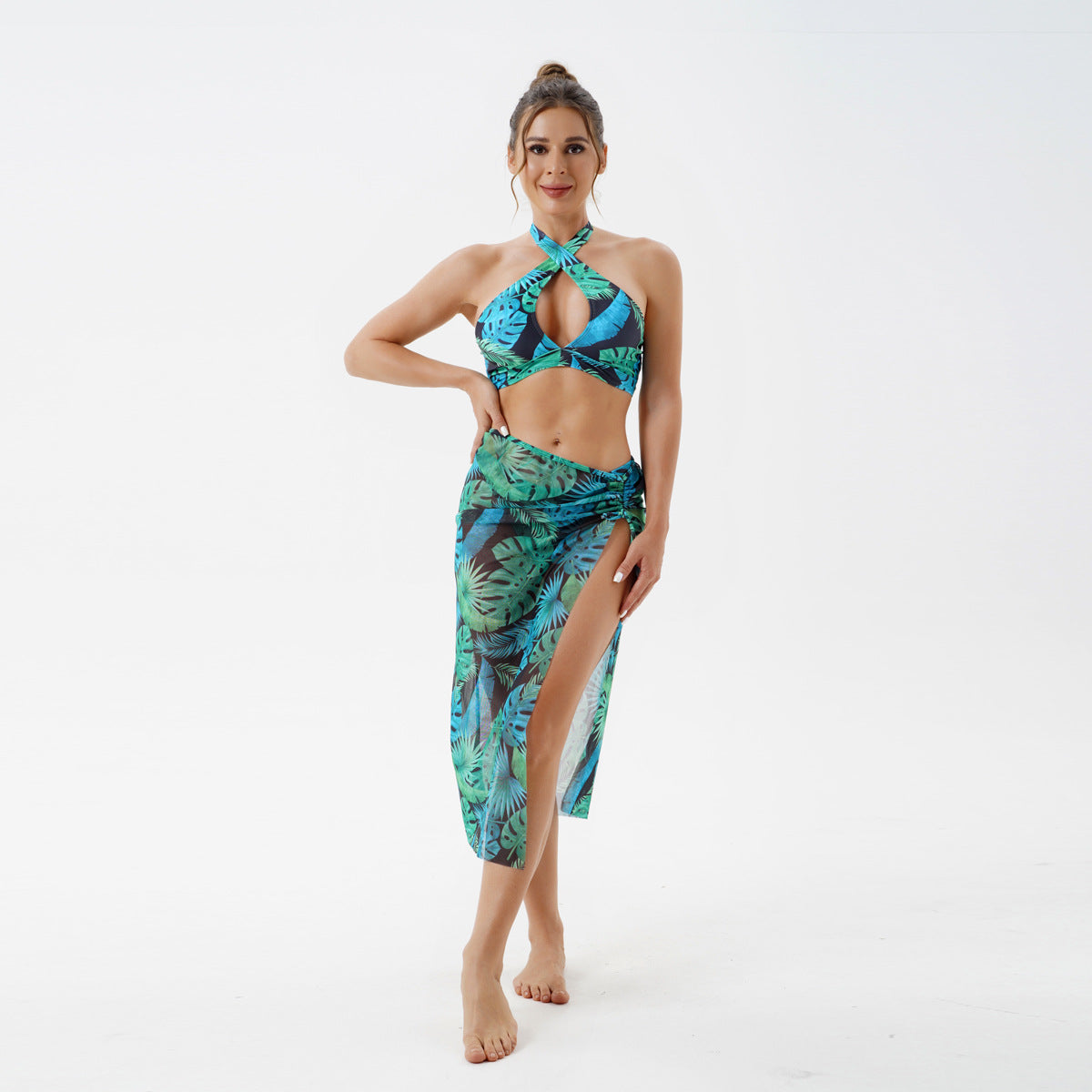 Ensemble de bikini élégant et personnalisable pour femme avec jupe portefeuille de berg-feldt