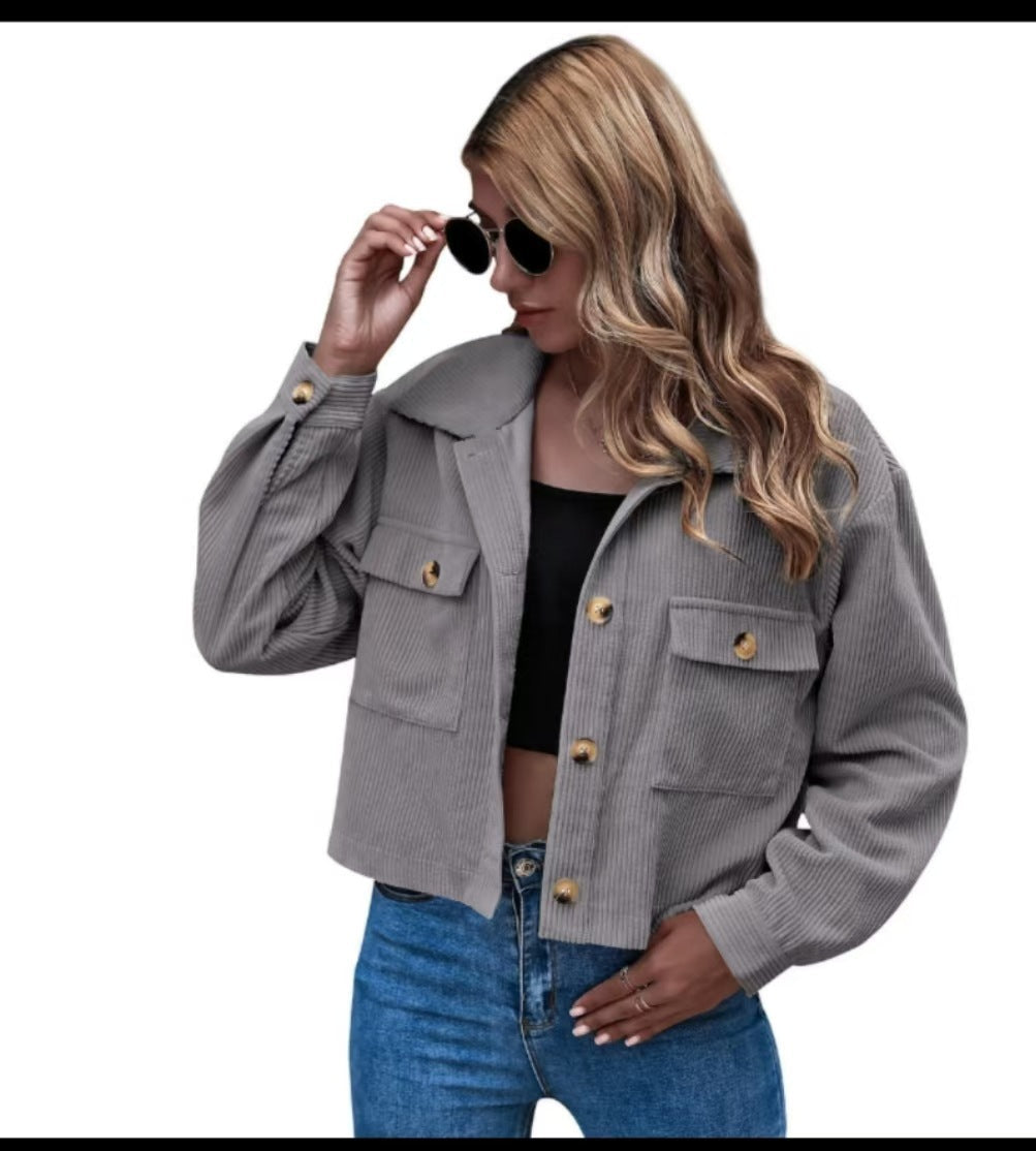 Damen Cordjacke mit praktischen Taschen Berg-Feldt