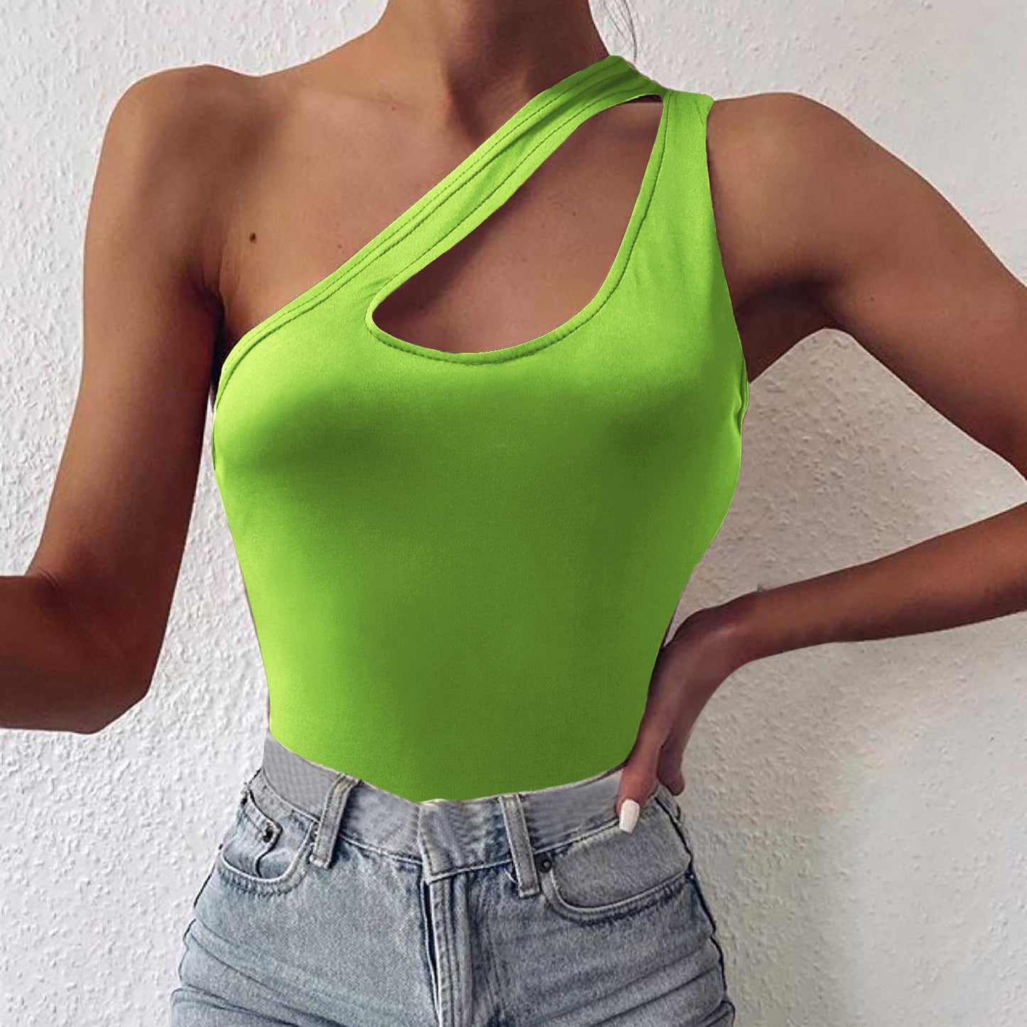 Women's One-Shoulder Cut-Out Bodysuit berg-feldt