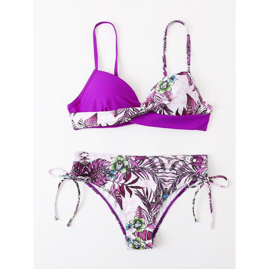 Ensemble de bikini Berg-feldt pour femme avec motif floral et bretelles réglables
