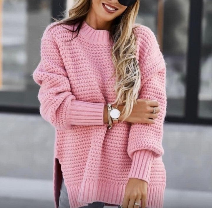 Damen Kuscheliger Strickpullover mit modischem Strukturmuster Berg-Feldt