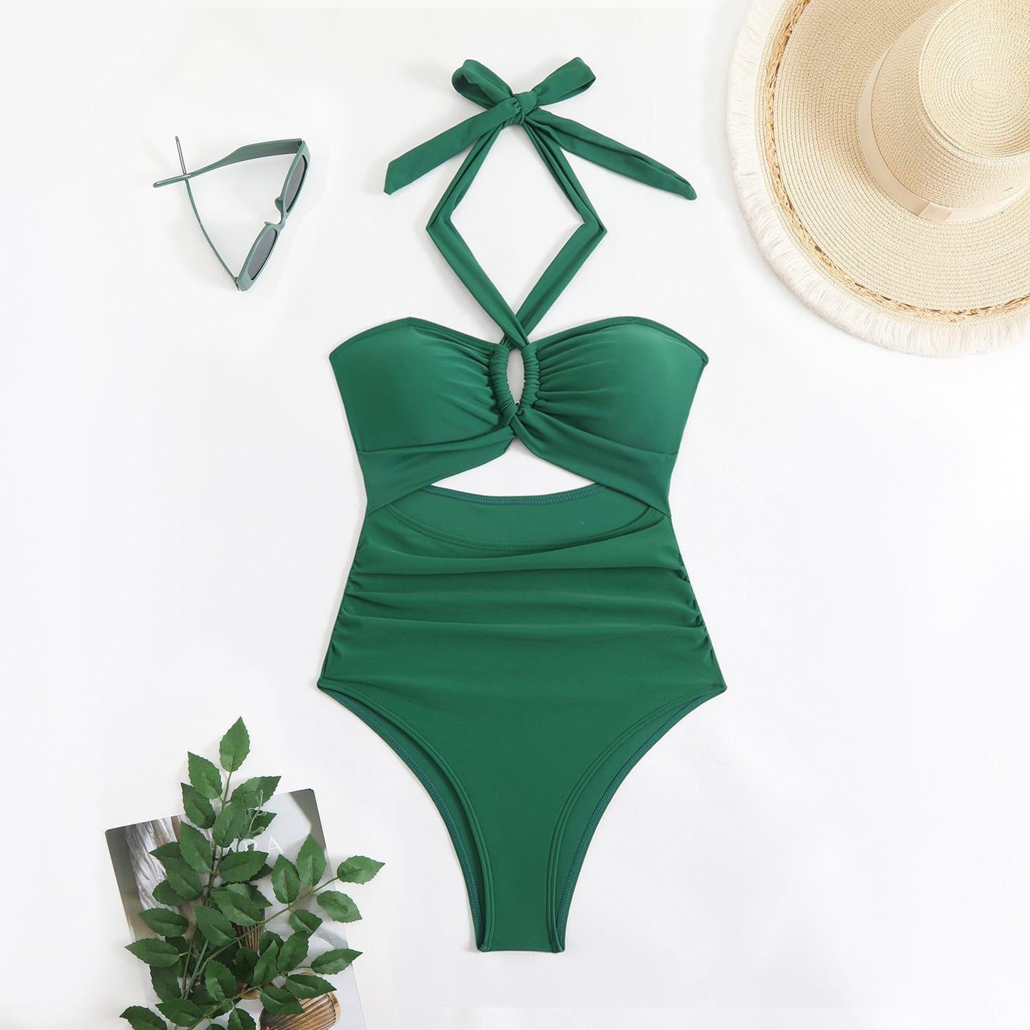 Women's Cut-Out Halter Neck One-Piece Swimsuit berg-feldt1750242878