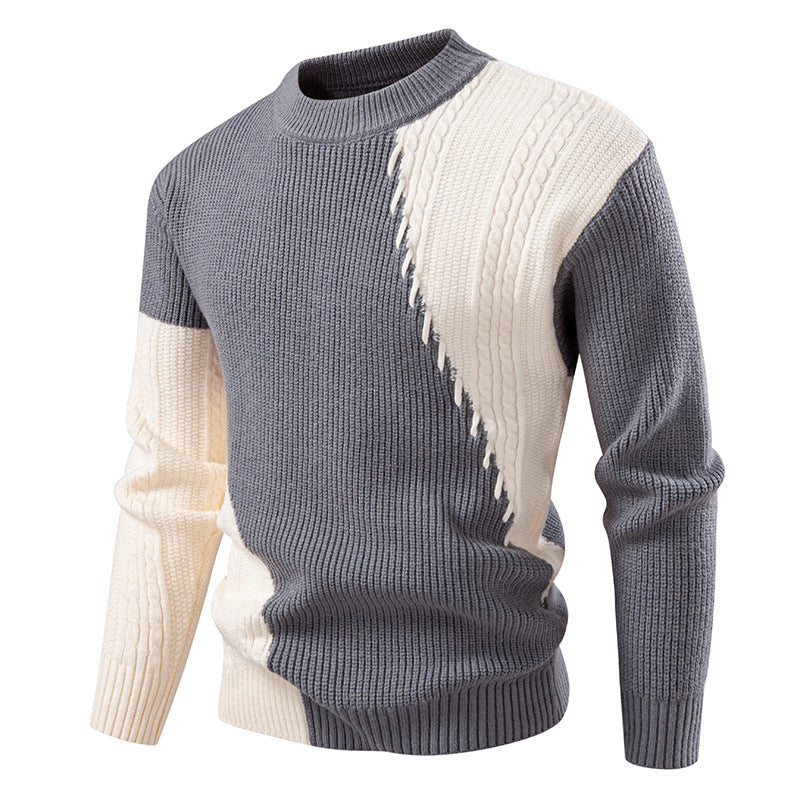 Herren modischer Strickpullover mit einzigartigem Kabeldesign Berg-Feldt