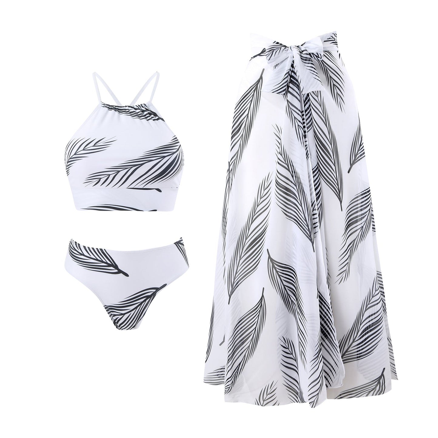 Maillot de bain deux pièces Berg-Feldt pour femme avec cape fluide