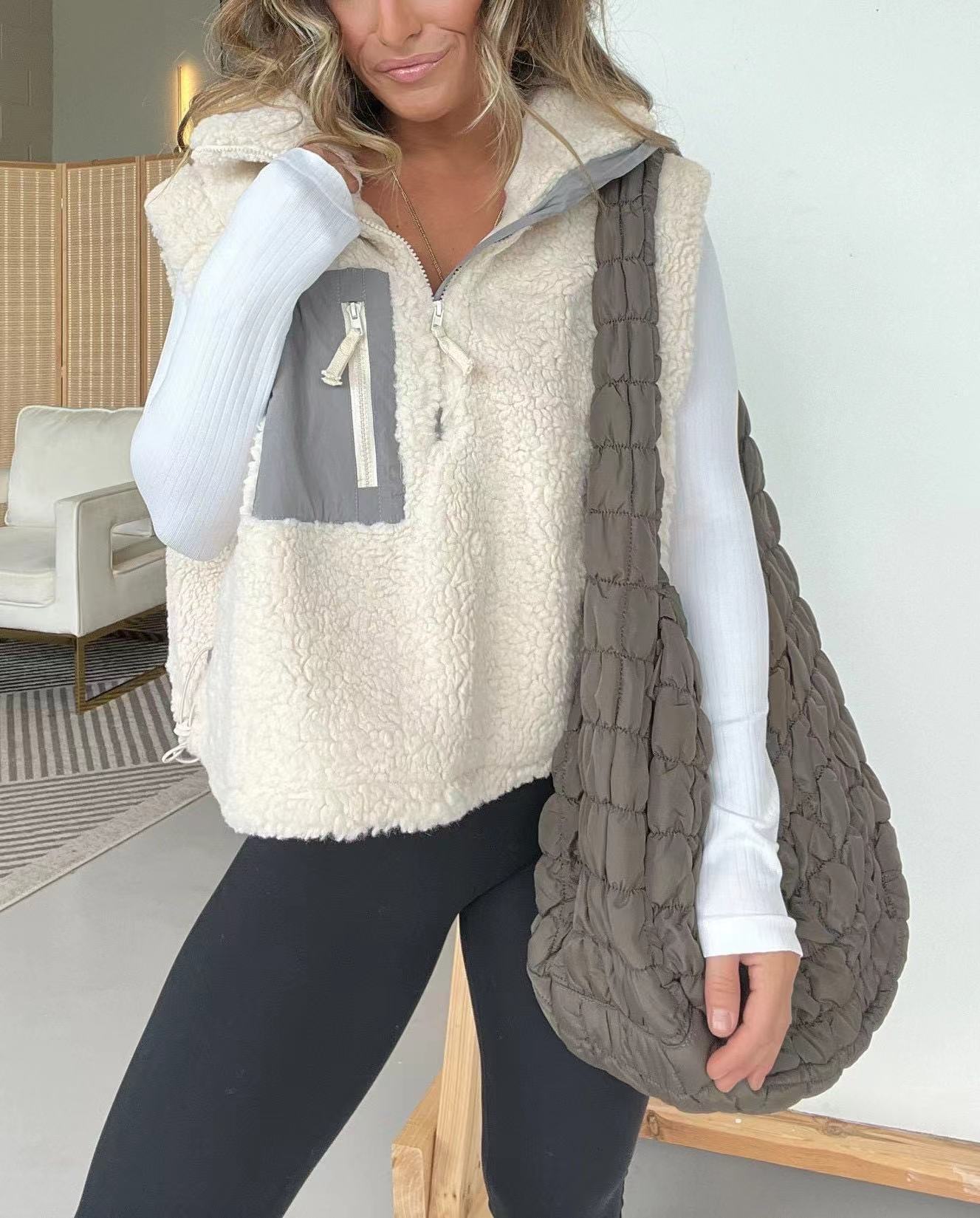 Women's Sherpa Zip-Up Vest by berg-feldt