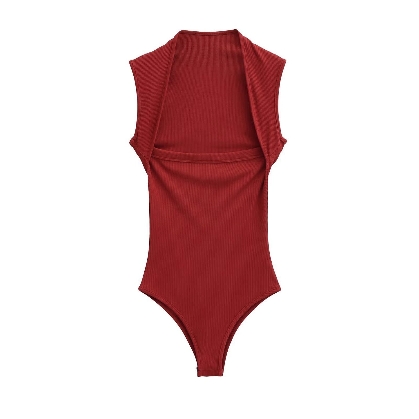 Body côtelé à col montant Berg-feldt pour femme