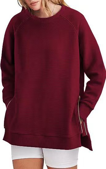 Sweat-shirt tendance pour femmes avec fermetures éclair latérales Berg-Feldt