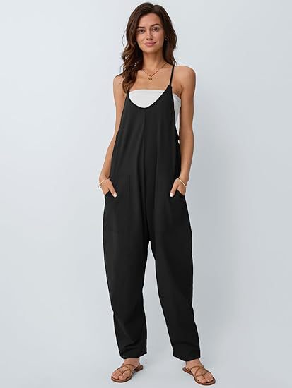 Bequemer Damen-Jumpsuit mit Taschen und verstellbaren Trägern von berg-feldt