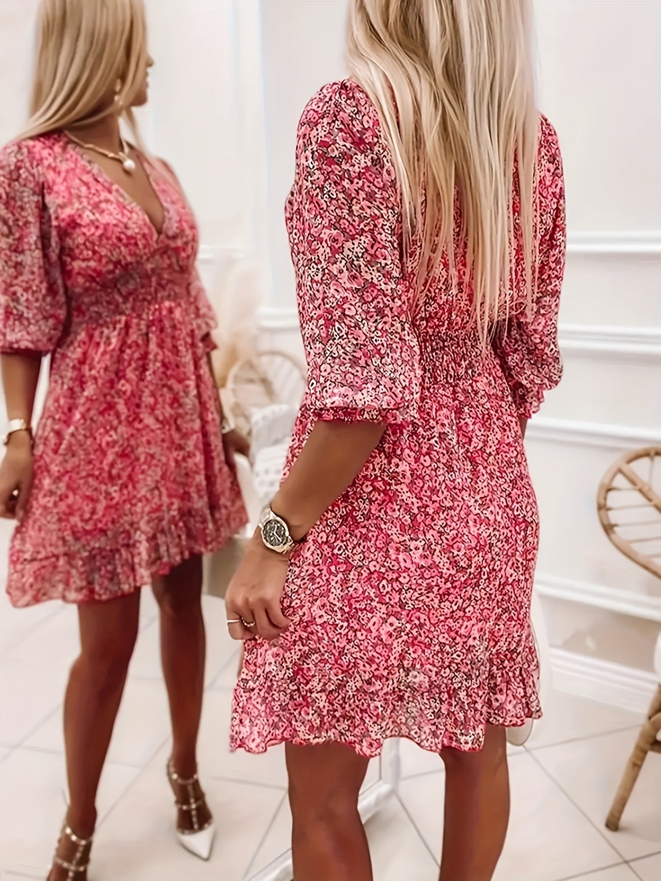 Robe longue bohème fleurie pour femme de berg-feldt