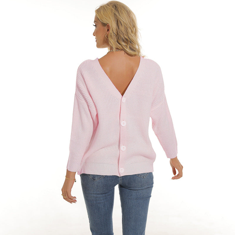 Cardigan femme col V profond et patte de boutonnage Berg-Feldt
