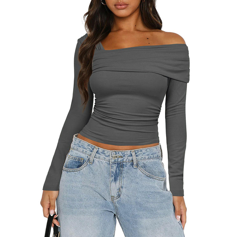 Women's Off-the-Shoulder Ruffled Long-Sleeve Top berg-feldt