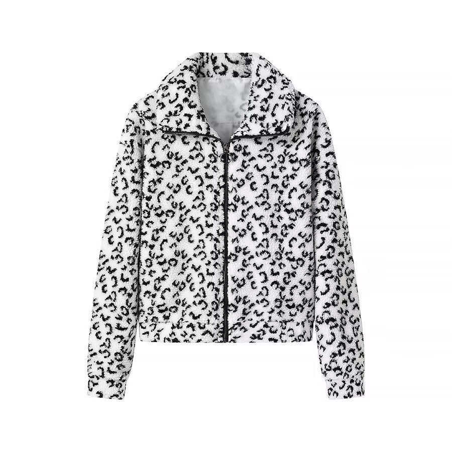 Women's Cozy Faux Fur Zip-Up Jacket by berg-feldt