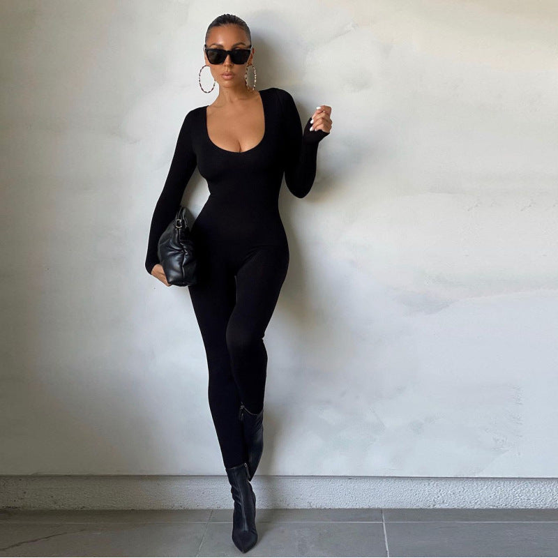 Combinaison Bodycon Femme à Manches Longues Berg-Feldt