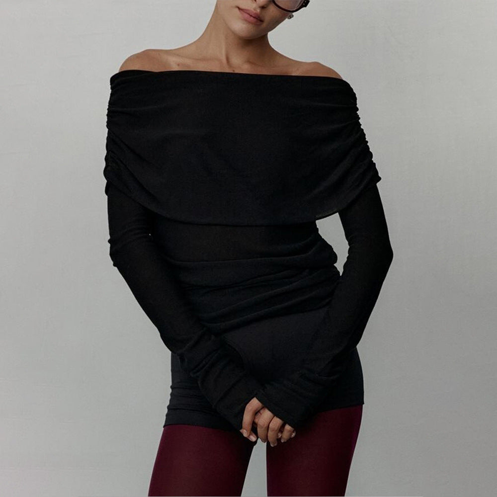 Women's Off-Shoulder Knit Sweater and Wide-Leg Pants Set berg-feldt