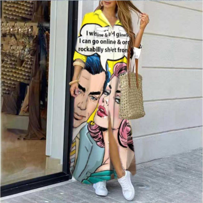 Women's Graphic Print Maxi Dress berg-feldt