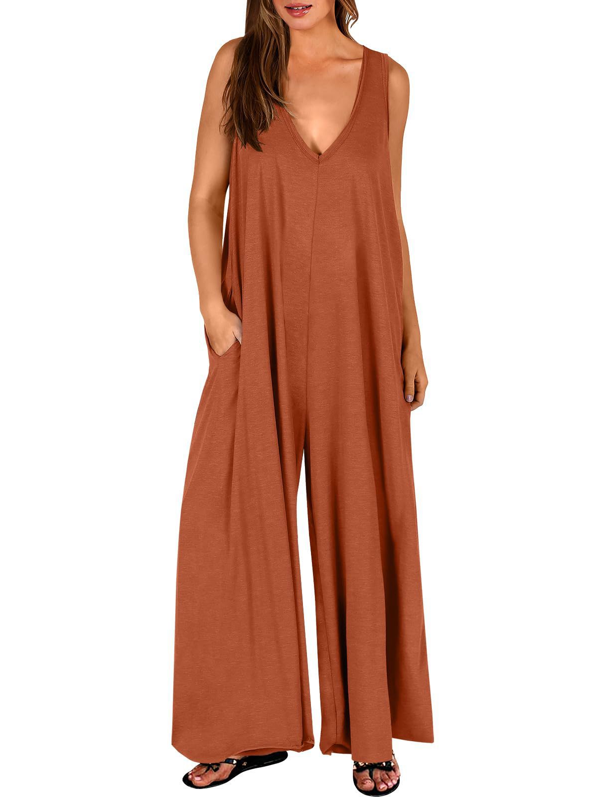 Weite Damenhose mit V-Ausschnitt von berg-feldt