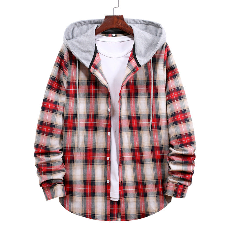 Veste en flanelle à carreaux avec capuche pour femme Berg-Feldt