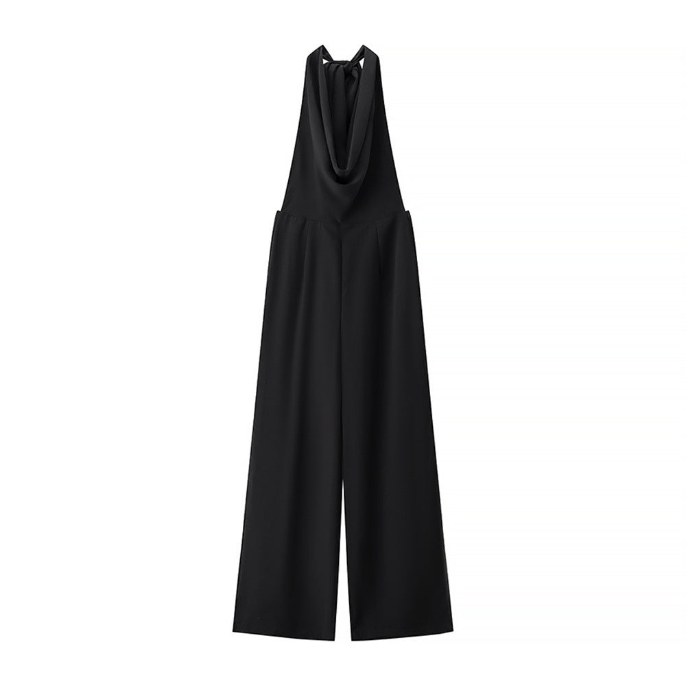 Weite Bein Jumpsuit mit Halter Neck von berg-feldt für Damen