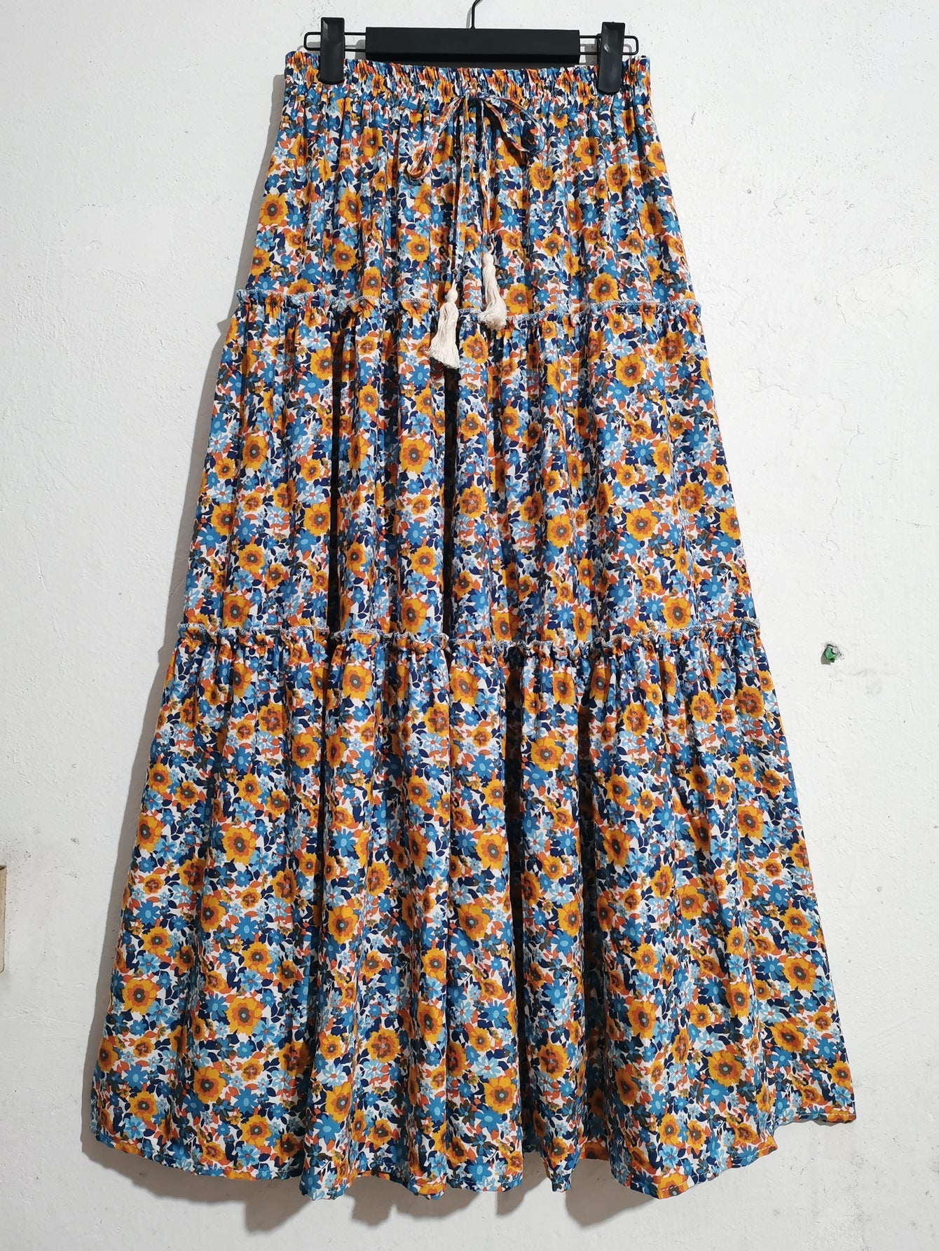 Jupe Midi Bohème avec Ceinture Ajustable par berg-feldt
