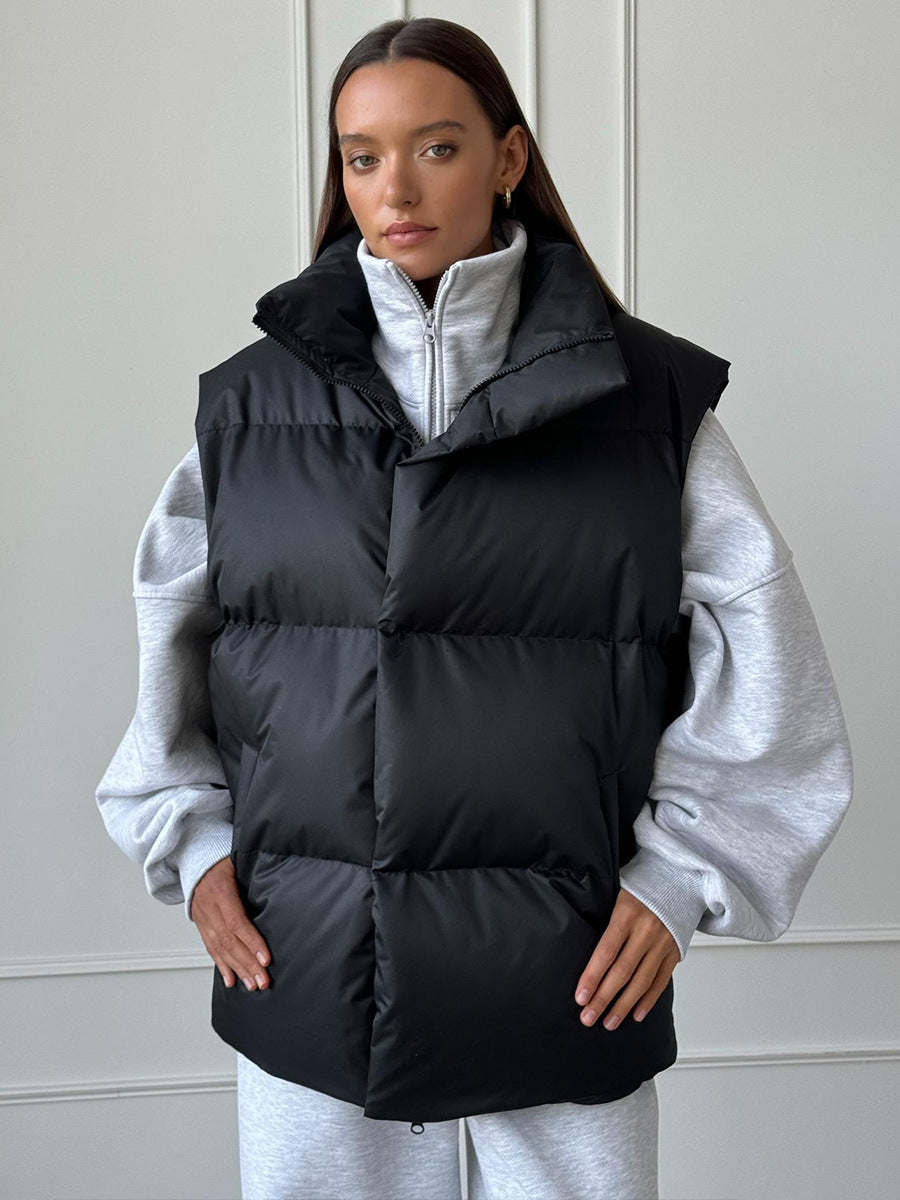 Women's High-Neck Puffer Vest berg-feldt