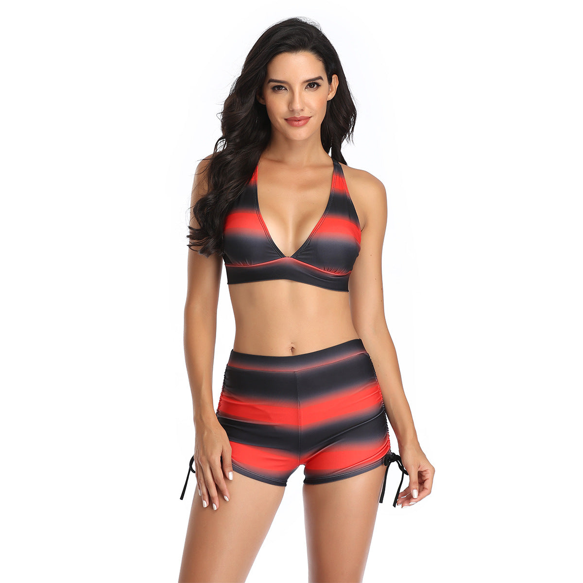 Badeanzug-Set mit Streifen-Details, hoher Taille von berg-feldt für Damen
