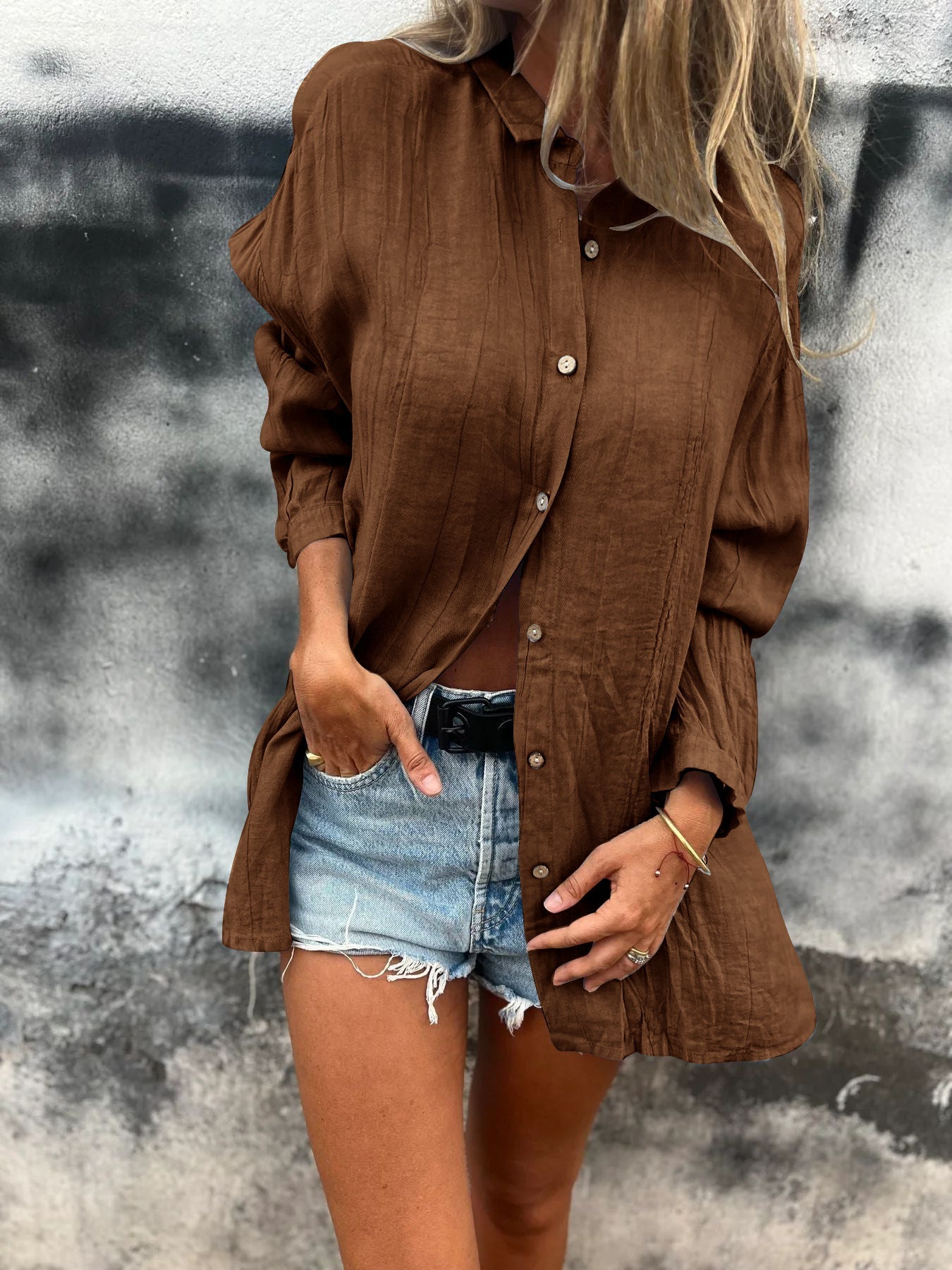 Women's Relaxed Button-Down Shirt by berg-feldt