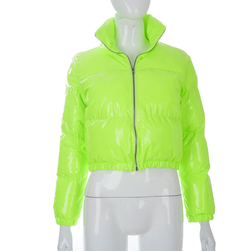 Women's Shiny Cropped Puffer Jacket berg-feldt