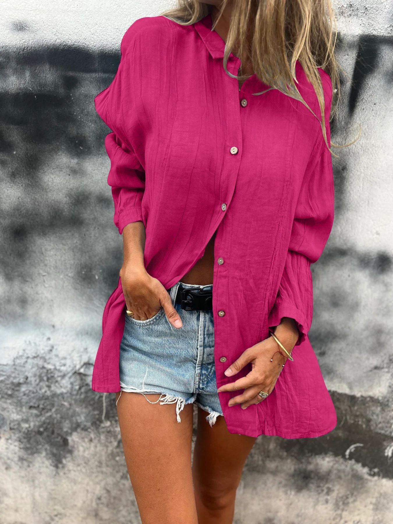 Women's Relaxed Button-Down Shirt by berg-feldt