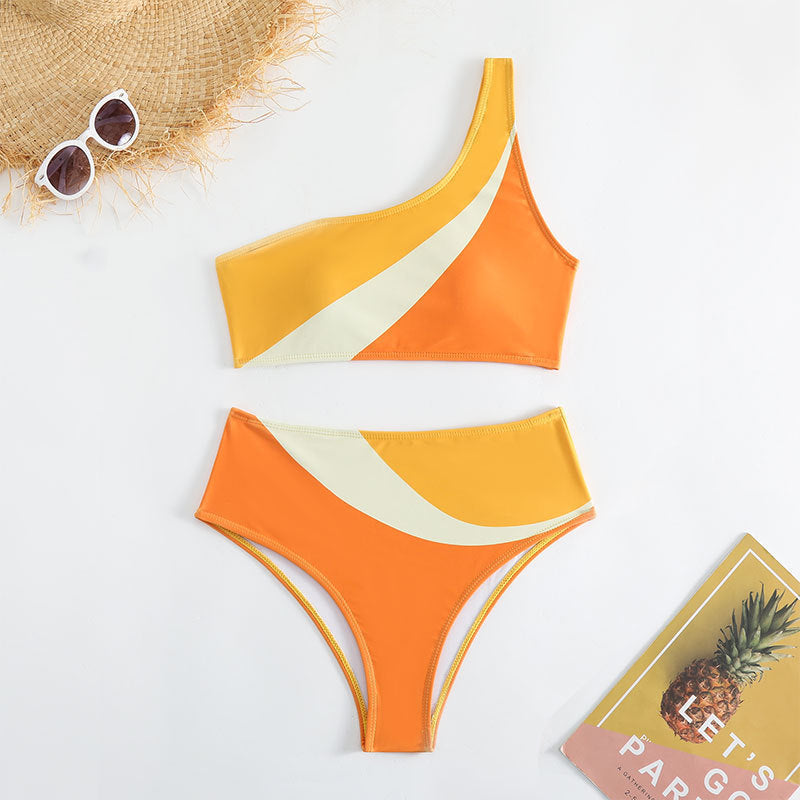 Asymmetrischer Damen-Bikini in leuchtenden Farben von berg-feldt