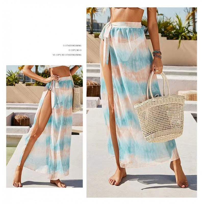 Women's Sheer Animal Print Maxi Cover-Up by berg-feldt