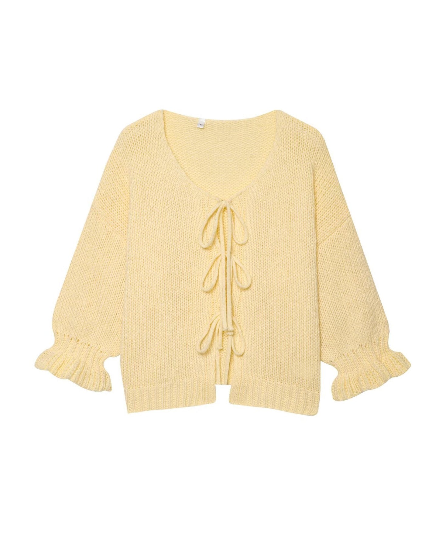 Bequemer Damen-Strickpullover mit Knotendetail von berg-feldt