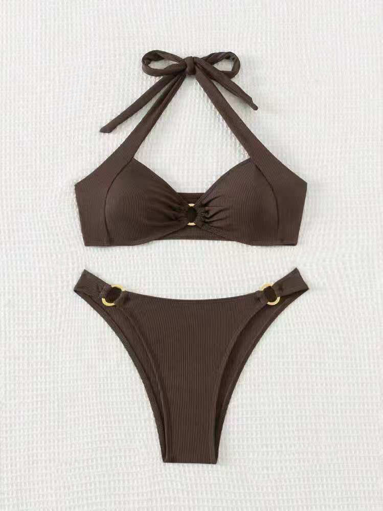 Women's Tie-Front Halter Bikini Set berg-feldt