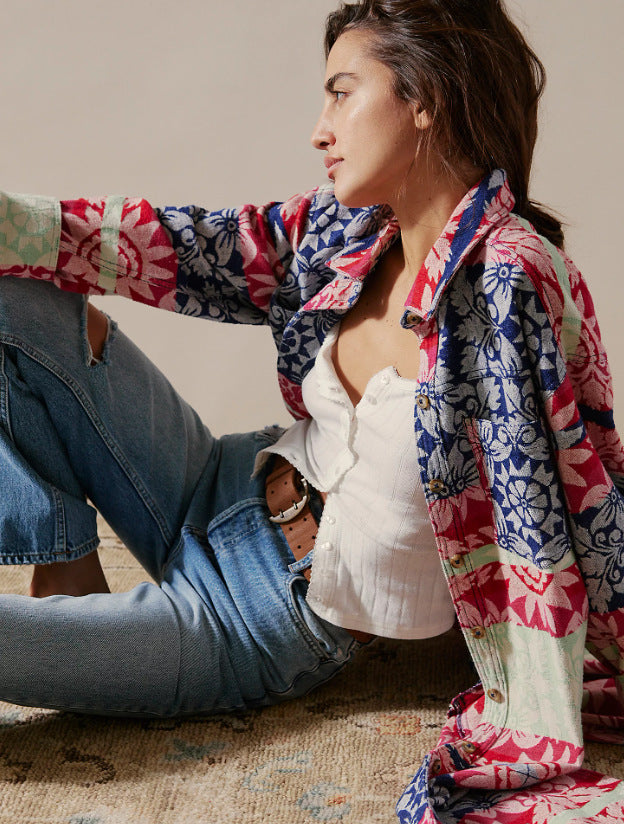 Chemisier en coton à motifs pour femme Berg-Feldt