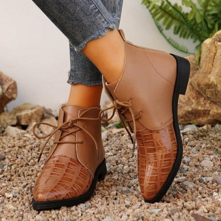 Damen bottines à lacets avec accents brillants Berg-Feldt