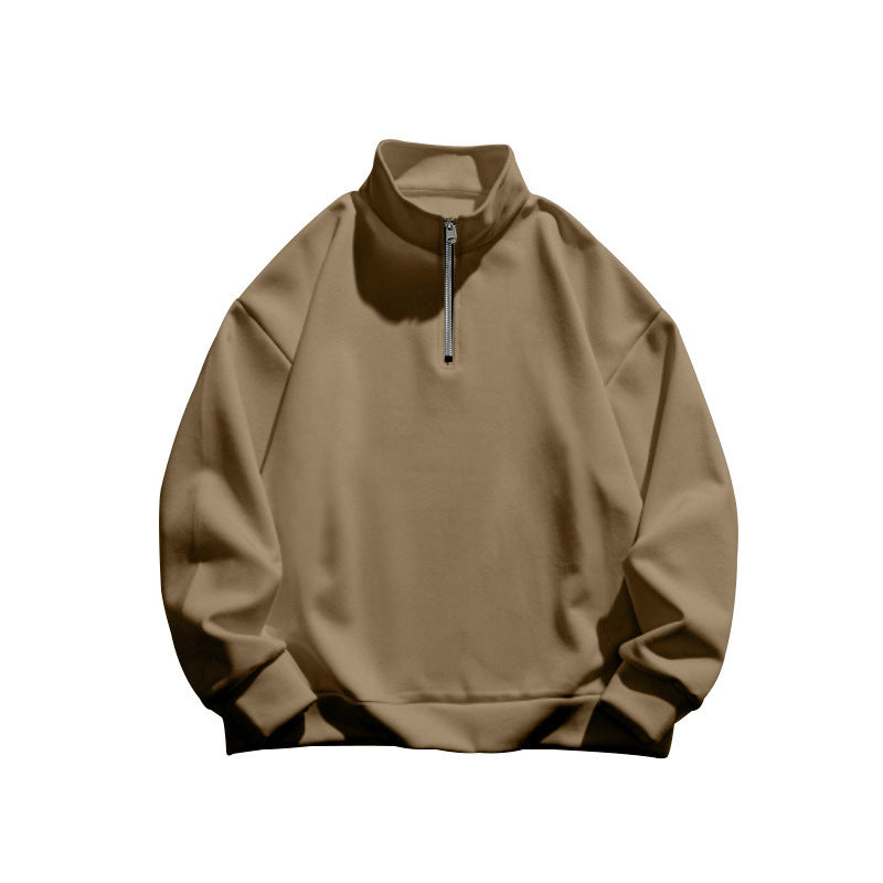 Women's Stand-Up Collar Sweater with Sporty Zipper Mountain-Feldt