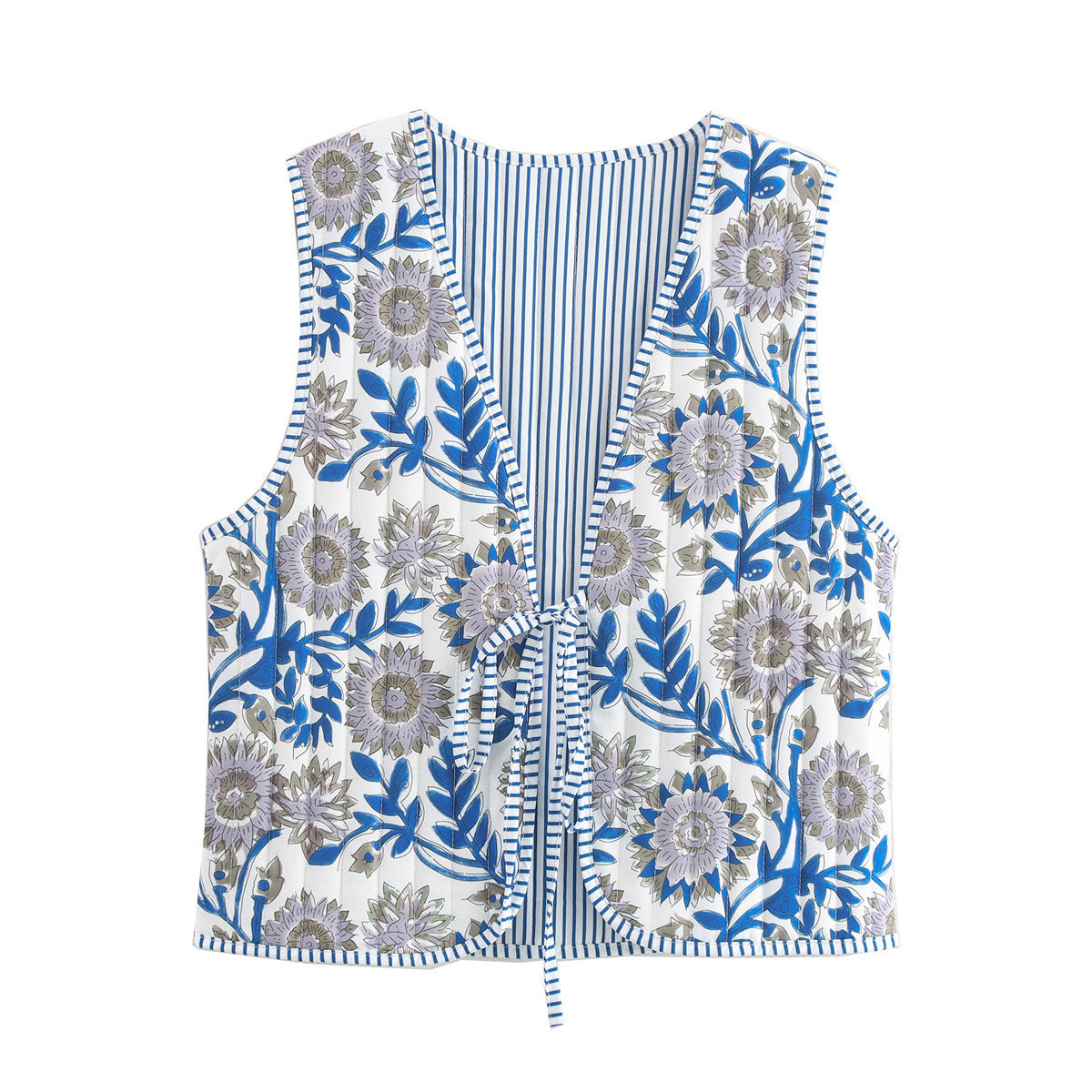 Women's Quilted Flower Patchwork Vest berg-feldt