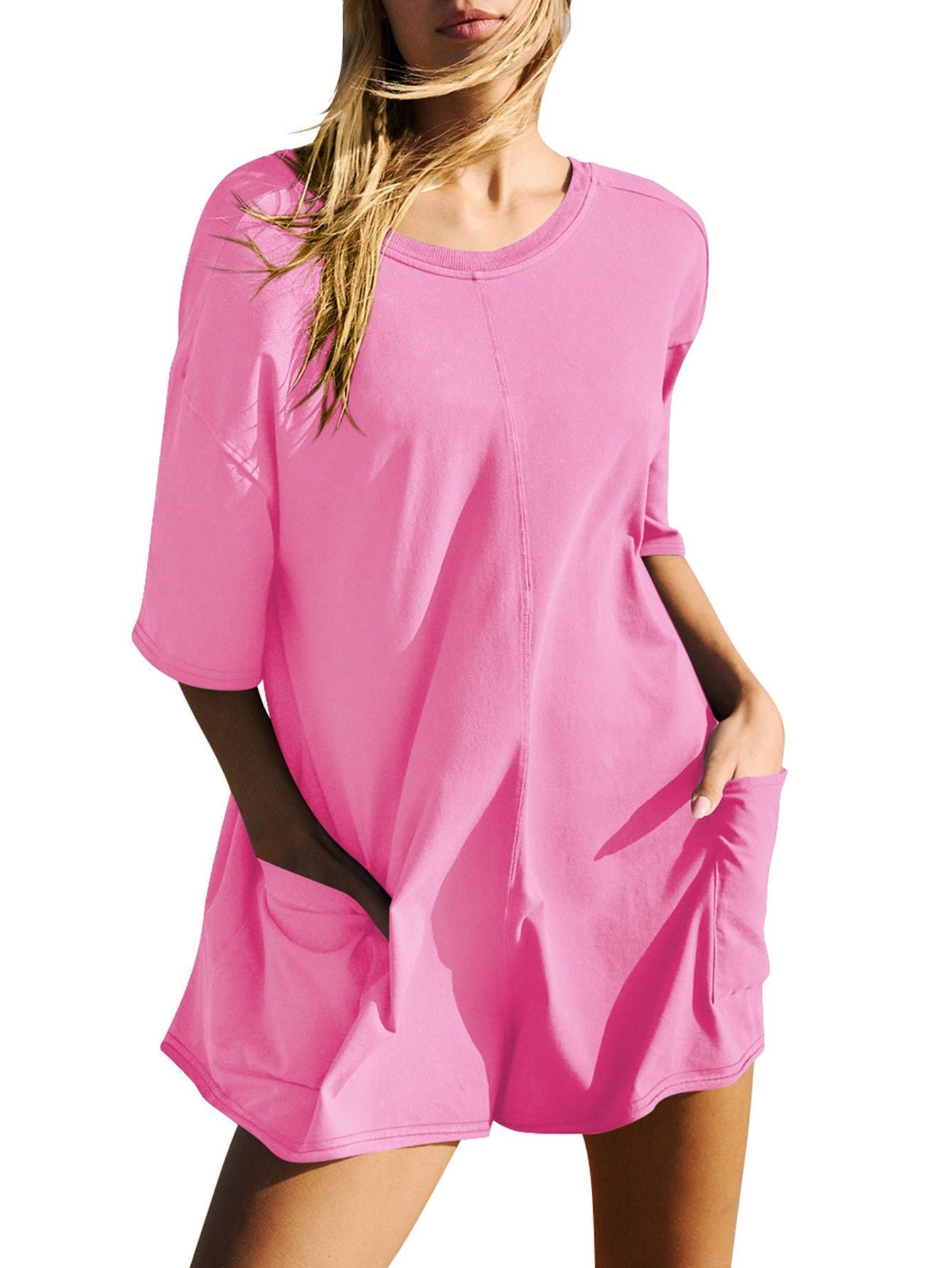 Robe t-shirt décontractée pour femme avec poches et coupe ample de berg-feldt