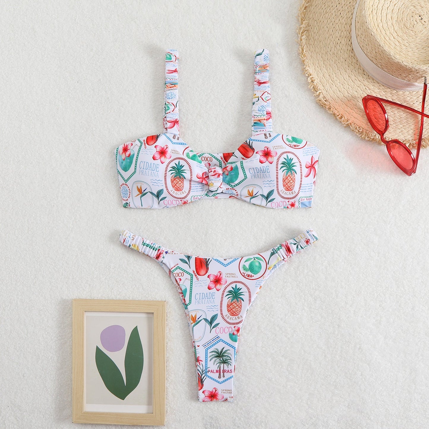 Ensemble bikini fleuri avec armatures Berg-feldt pour femme