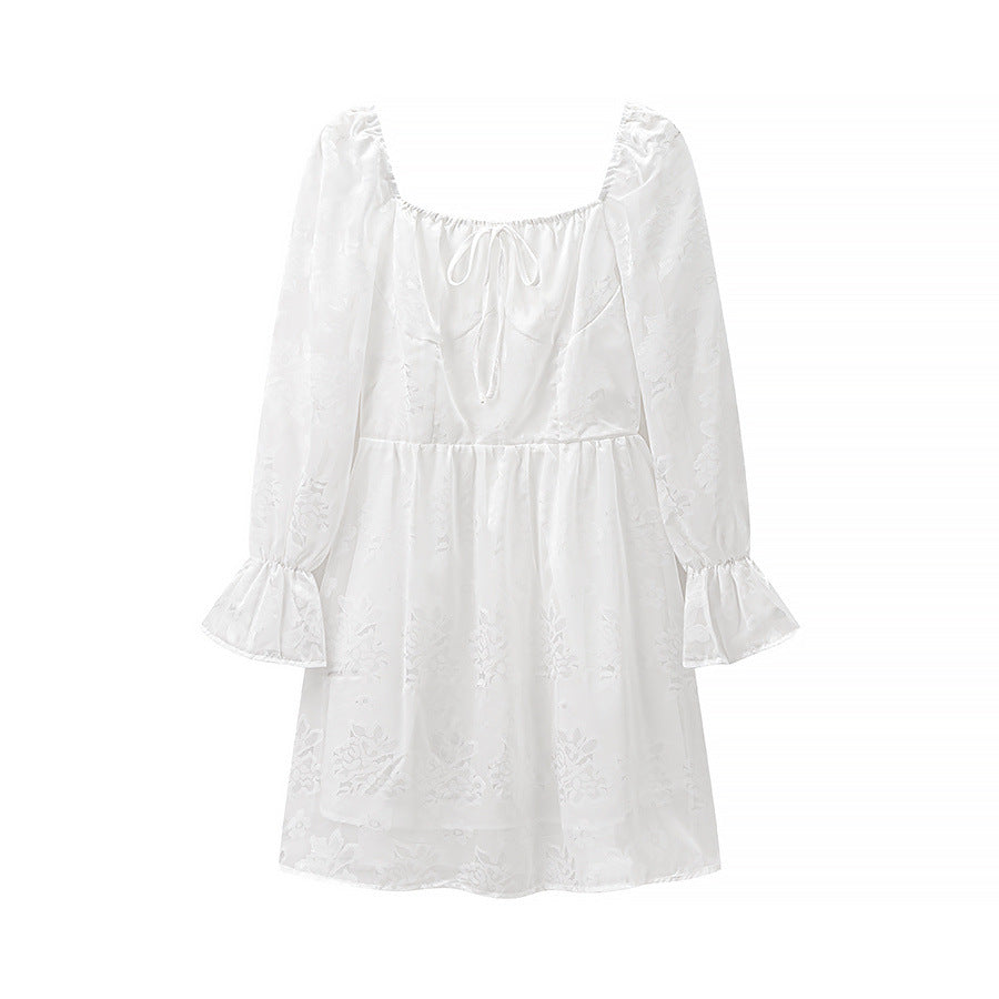 A-Linien Mini-Kleid mit Glockenärmeln und Stickerei von berg-feldt für Damen