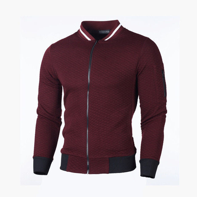 Sweat-shirt zippé homme avec structure de haute qualité et poche sécurisée zippée Berg-Feldt