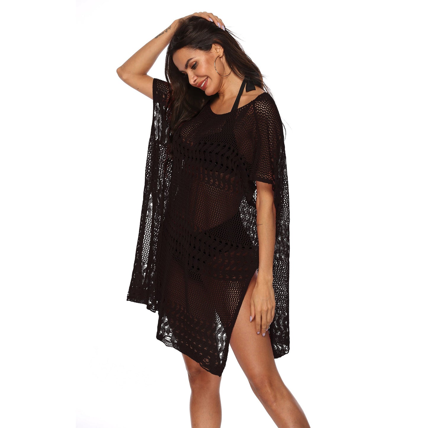 Women's Crochet Mesh Beach Coat by berg-feldt
