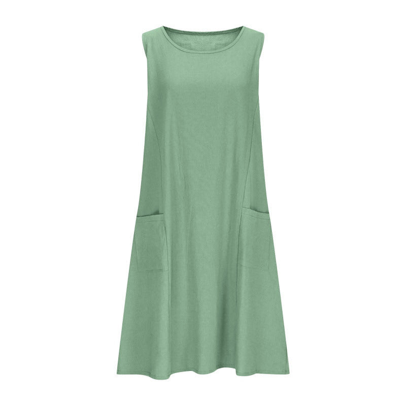 Ärmelloses Damen Freizeitkleid im A-Linie Schnitt mit Taschen von Berg-Feldt